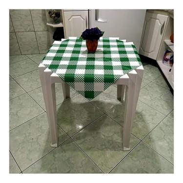 Imagem de Toalha De Mesa Tnt XADREZ XADREZAO VERDE E BRANCO 70x70 12 Uni