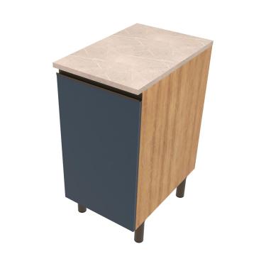 Imagem de Balcão Bartira Cristal em MDP para Temperos com 2 Gavetas - 40cm de Largura