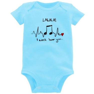 Imagem de Body Bebê La La Lá - Foca na Moda, Azul bebê, P