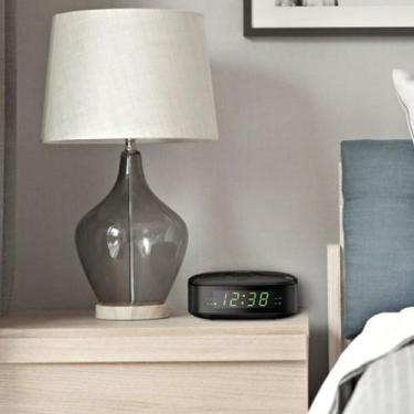 Imagem de Relógio De Mesa Philips Compacto Alarme E Rádio Fm Bivolt Cor Preto 11