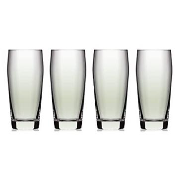 Imagem de North Mountain Supply Copos de cerveja Green Amsterdam - Feito de vidro reciclado - 340 g - Conjunto de 4