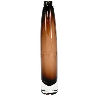 Imagem de Vaso Decorativo de Vidro Estilo Murano Marrom 40cm OD0213 BTC