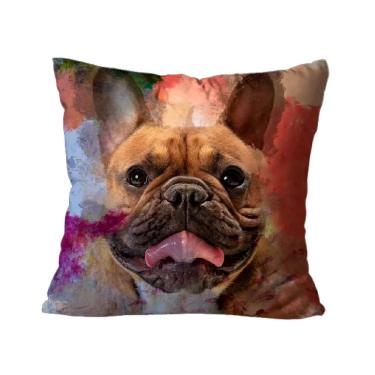 Imagem de Capa Para Almofada 45x45 Mdecore Gato Cachorro Pets