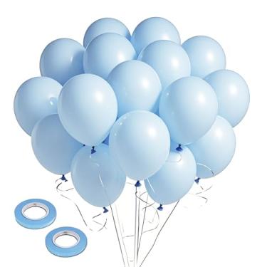 Imagem de Pastel Blue Balloons,105pcs Light Blue Latex Party Balloons for Balloon Arch & Garland for Blue Birthday Decorations, Baby Shower, Gender Reveal, Frozen Birthday Party, Anniversary Party Supplies