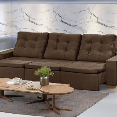 Imagem de Sofá Manaus Modular 6 Lugares 305cm Retrátil e Reclinável