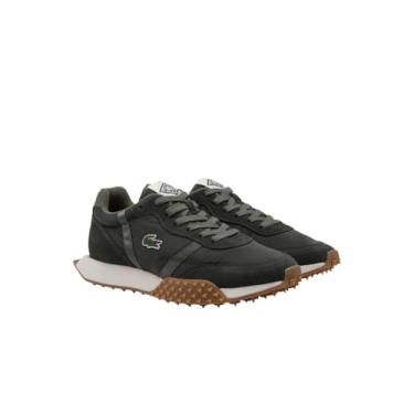 Imagem de Lacoste Tênis masculino L-Spin Evo, Caqui e chiclete, 44
