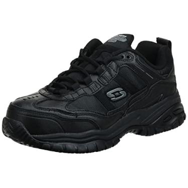 Imagem de Skechers Men's Work Relaxed Fit Soft Stride Grinnel Comp, Black - 7.5 4E US