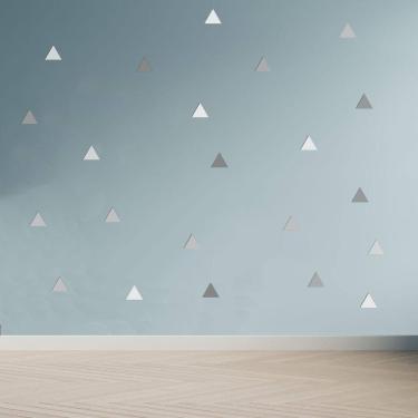 Imagem de Adesivo Decoração Infantil Triângulos Tons De Cinza 180 Un