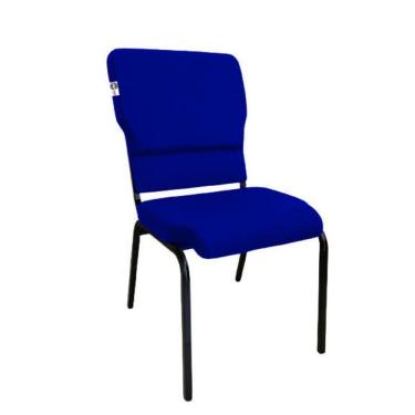 Imagem de Cadeira Empilhável para Igrejas Evangélicas Linha Church Azul