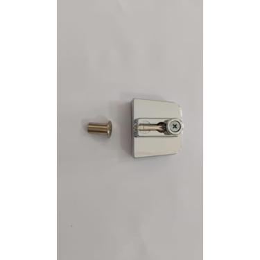 Imagem de 1335 Trinco sem miolo com capuchinho para porta e janela em vidro temperado ZAMAC/METAL HELA (Cromado)