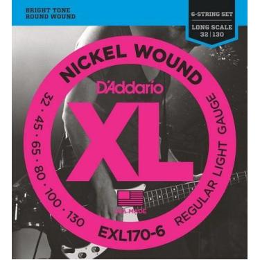 Imagem de Encordoamento Baixo 6 Cordas Daddario Exl170-6 032 - D'ADDARIO