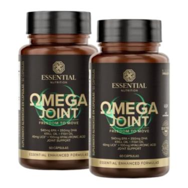 Imagem de Kit 2x Omega Joint Essential Nutrition – 60 Cápsulas por Frasco, Ômega 3 EPA 540mg + DHA 350mg, com Ácido Hialurônico e Colágeno Tipo II