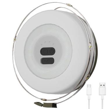 Imagem de Luzes de fadas para acampamento, cordão de luzes de acampamento, 10 m, à prova d'água, 3 modos, recarregável por USB, quente para emergência, caminhada, acampamento, acessórios verdes