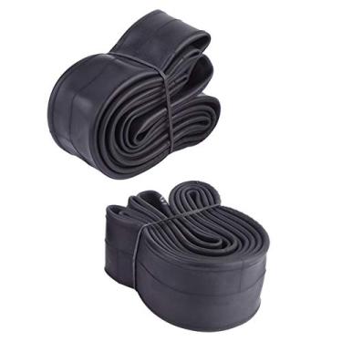 Imagem de Tubo de pneu interior Qanyegn, 2pcs Tubo interno, pneus Tubos de pneus interiores de borracha butil, adequados para bicicleta de montanha e bicicleta de estrada (20 * 1,75/2.12 Boca estendida)