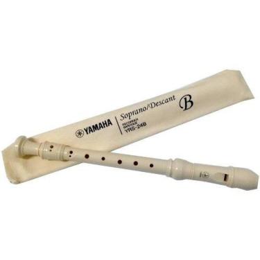 Imagem de Flauta Doce Barroca Yamaha  Soprano Em Abs C/ Estojo Yrs24b