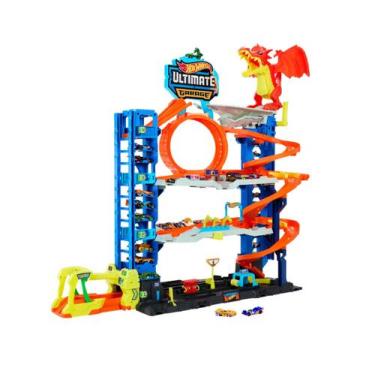 Imagem de Pista Hot Wheels Mega Garagem Ultimate Dragão Mattel Hkx48, Colorido