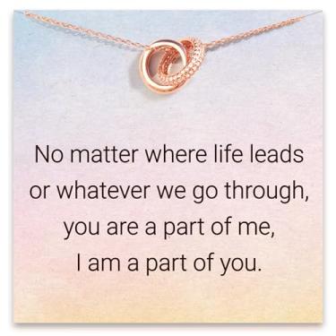 Imagem de STORYJEWELLERY Colar de melhor amigo, colar de amizade para mulheres, presente para amigas femininas, presentes de amizade para mulheres amigas, presentes para melhores amigas, presentes para mulheres, colar de joias com pingente para mulheres, Banhado a prata esterlina S925 com ouro rosa 18K, Zircô