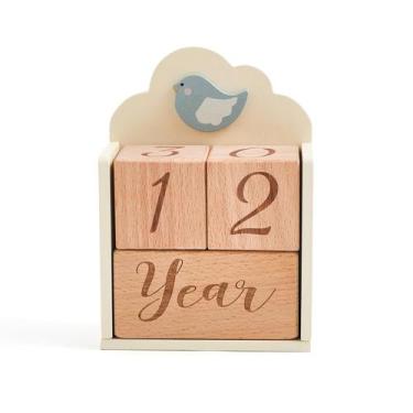 Imagem de Conjunto de 3 Milestone Blocks Promise Babe com caixa de armazenamento