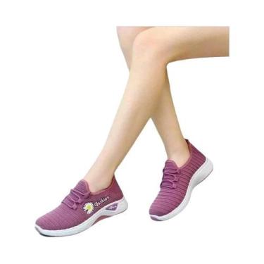 Imagem de Calçados Esportivos Femininos de Malha Respirável - Leve e Confortável