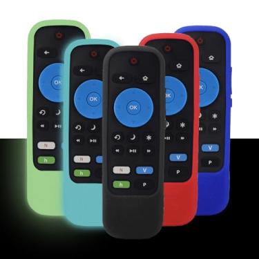 Imagem de CHUNGHOP Capas Protetoras de Silicone para Controle Remoto Roku Express 3900 3910, Steaming Stick 3800 3810, Voice/Express/Premiere com Alça