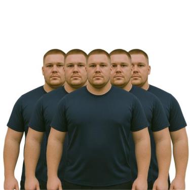 Imagem de Kit 5 Camisetas Masculina Básica Dry Fit Lisa Tradicional - ALLMATEC, 