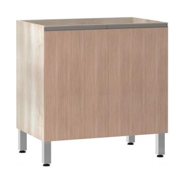 Imagem de Balcão Sem Tampo 80cm Luci Legno Crem e Cumaru