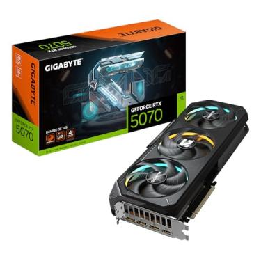 Imagem de Placa de Vídeo Gigabyte GeForce RTX 5070 Gaming OC 12GB GDDR7 – Ray Tracing, DLSS 3, Resfriamento WINDFORCE, GV-N5070GAMING OC-12GD