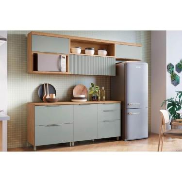 Imagem de Kit De Cozinha Modulada 5 Peças Marquesa Gourmet C5p29 Nature/verde - Nesher