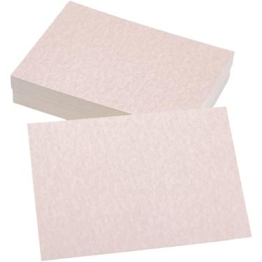 Imagem de SOFPLATE 60 folhas de papel cartolina rústico 12 cm papel de papelaria estética rosa dupla face arte texturizada artesanal índice estoque de cartão de saudação a granel cartolina para convites