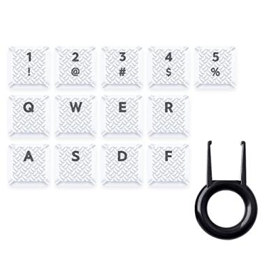 Imagem de HUYUN Teclado Mecânico Gamer Rgb Com Textura Tátil E Retroiluminação Para Logit G813 G815 G913 G915 Tkl (13 Teclas, Branco)