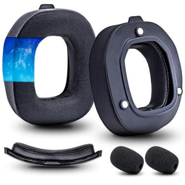 Imagem de CCRE Almofadas De Substituição Para Fone Ouvido Astro A50 Gen4 - Kit Acessórios Modificação/Gel Refrescante/Almofada Auricular/Protetores Auriculares (Preto)