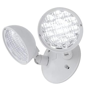 Imagem de GZRUIYANG Iluminação De Cabeça Remota Emergência, Luz Redonda Dupla, Listada Pela Ul, Entrada Multivoltagem 3,6 A 24 Volts, 2 X 3 Watts, 180 Lúmens, Sem Bateria Interna