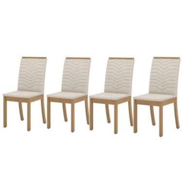 Imagem de Conjunto 4 Cadeiras Henn S11-502 Isa Estofada