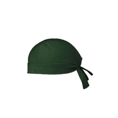 Imagem de Bandana Verde Escuro Touca Cozinha Bar Ajustavel Unissex - CASACHA