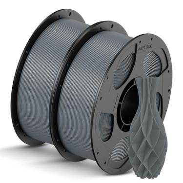 Imagem de ANYCUBIC Filamento PLA 1.75mm Bundle, Filamento PLA 1.75mm Precisión dimensional +/- 0.02mm, Carrete 1KG (2.2 lbs), 2KG Gris+Gris