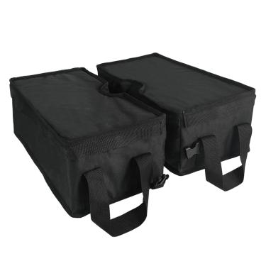 Imagem de KEEWEI Bolsa de peso base para guarda-chuva, cantilever e qualquer suporte de guarda-chuva de pátio ao ar livre, resistente à prova de vento, areia, até 50 kg (retângulo duplo)