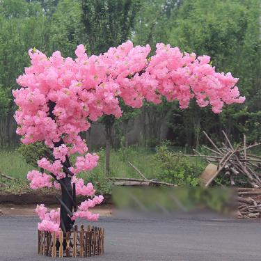 Imagem de Decoração de flores de cerejeira, árvore de flores de cerejeira, árvore de flor, árvore de cerejeira, árvore artificial, árvore artificial de flor de cerejeira, plantas falsas de flor de cer