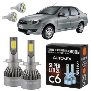 Imagem de Fiat Grand Siena Todos Lâmpada Farol Baixo LED H7 Automotivo - Autovex
