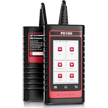 Imagem de A-Premium Ferramenta De Diagnóstico Completo Do Scanner Obd2 2024 Pd100F Para Ford Lincoln Mercury, Leitura Código Bidirecional, Reinicialização (Epb/Abs/Óleo/Sas/Tpms), Registro Bateria, Com Dados