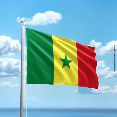 Imagem de Bandeira de Senegal 80cmx140cm Tecido Oxford 100% Poliéster - Presente