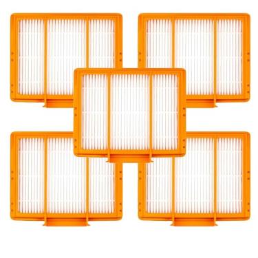 Imagem de Pacote com 5 filtros HEPA de substituição para aspirador Shark EZ AI Series AV2501S AV2501AE AV2810WA RV2502AE RV2520AOUS AV2510AOUS AV2820S Peça compatível com # RVFFK950 (5)