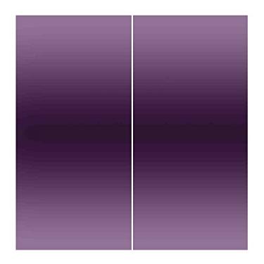 Imagem de Cortinas blecaute ombré para quarto - Cortinas escurecidas com isolamento térmico para sala de estar, L 132 x C 182 cm roxo