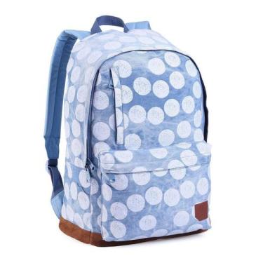 Imagem de Mochila Feminina Adulto Juvenil 0750 Tecido Tipo Jeans Moda - Denlex