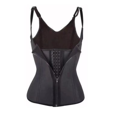 Imagem de Cinta Modeladora Feminina Dupla Compressão Medidas Zíper - oem, M, Azu