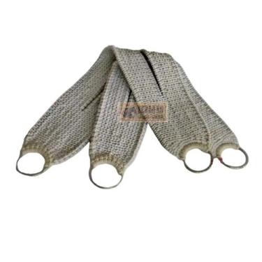 Imagem de Barrigueira BRANCA PAR De Algodão Tapada Cavalo Crioulo Laço - SELARIA