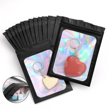 Imagem de Saco Zip Hermetico Stand Up Pouch Transparente 12x19+4 100UN Resistent