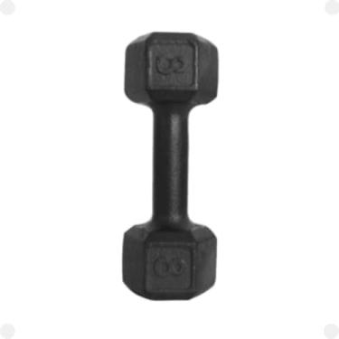 Imagem de Halter Sextavado Pintado 08kg Peso Academia Treino Fit