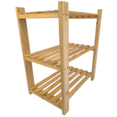 Imagem de Estante Floreira Prateleira Organizadora Pinus 3 Andares - Tudo Jardim