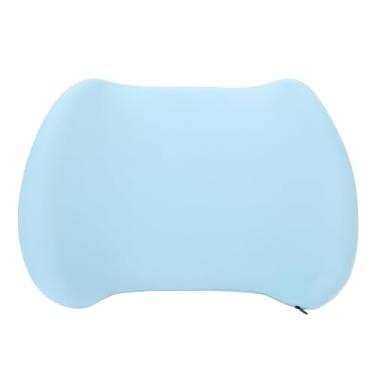 Imagem de Travesseiro de suporte lombar com design convexo de memória ergonômica de espuma de espuma destacável Cadeira respirável Lombar Lombar para o cargo (Azul)