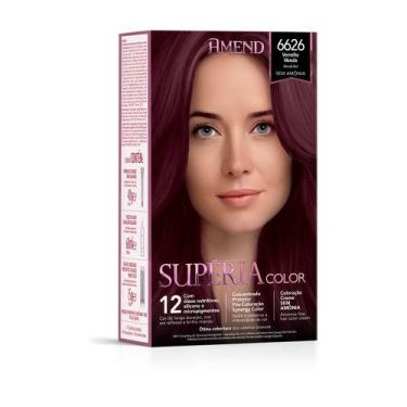 Imagem de Amend - KIT TONALIZANTE AMEND SUPÉRIA COLOR 6626 VERMELHO MARSALA